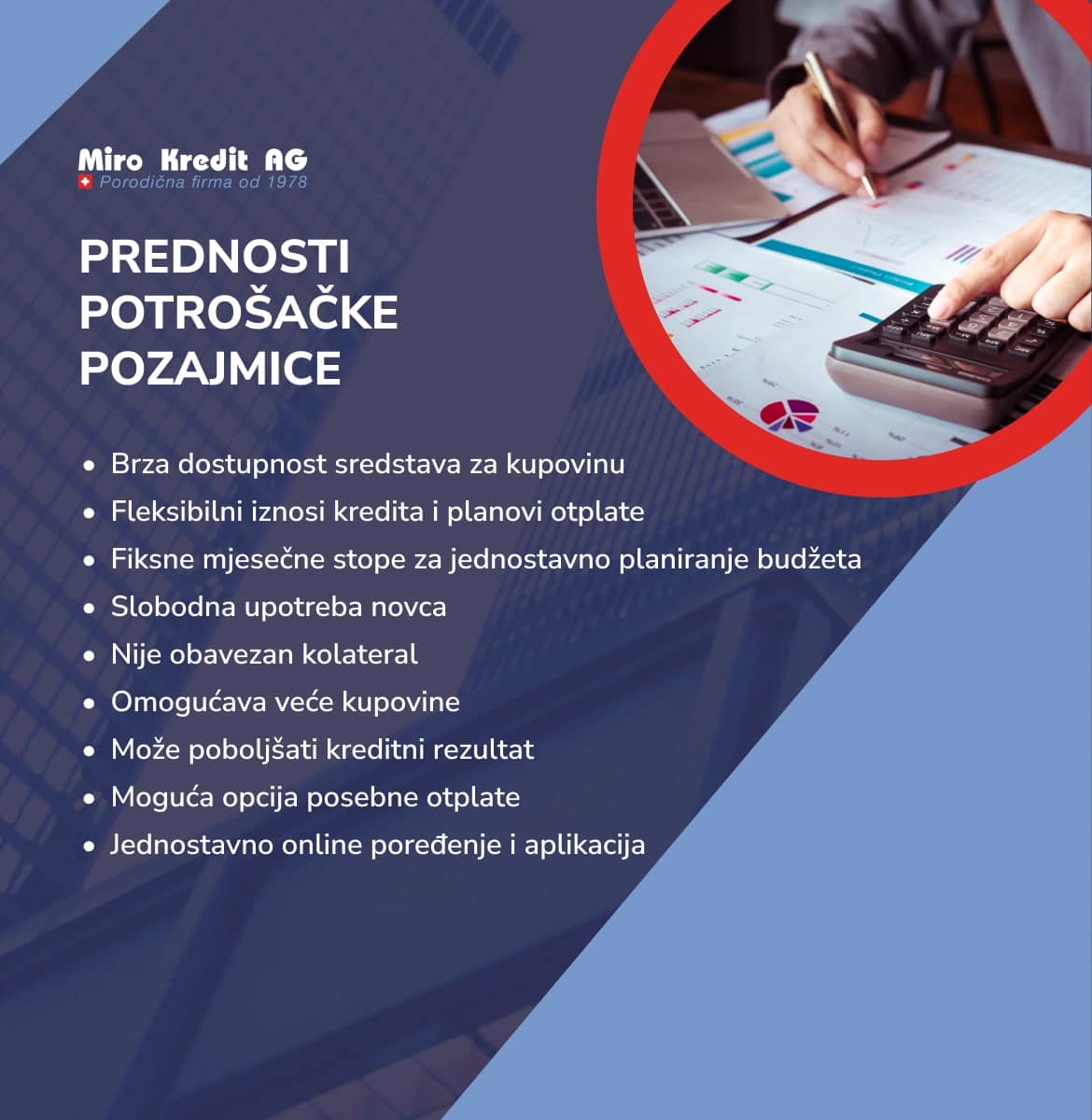 PREDNOSTI POTROŠAČKE POZAJMICE