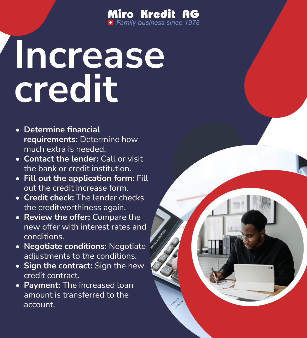 Increase credit