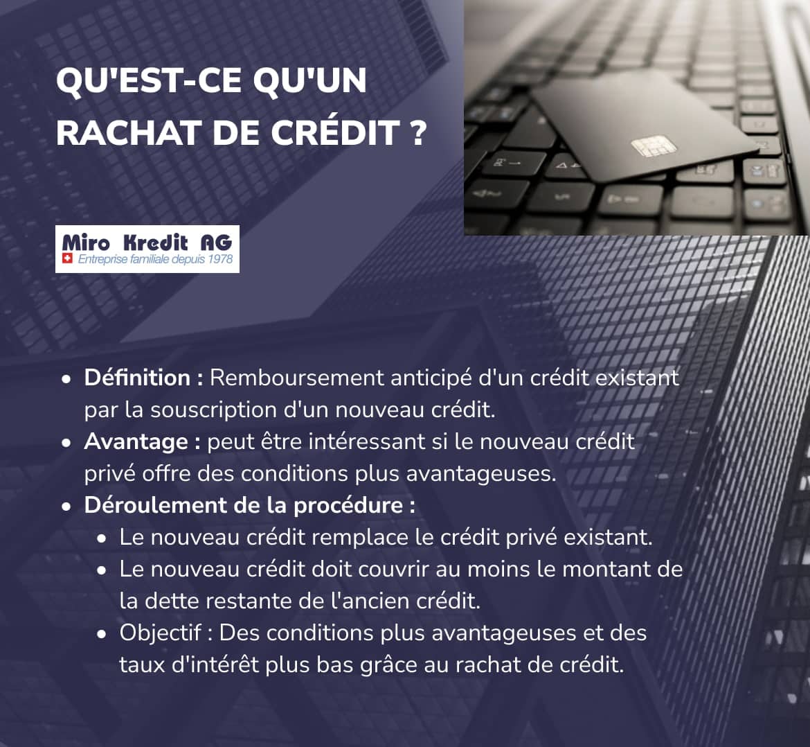 QU'EST-CE QU'UN RACHAT DE CRÉDIT ?