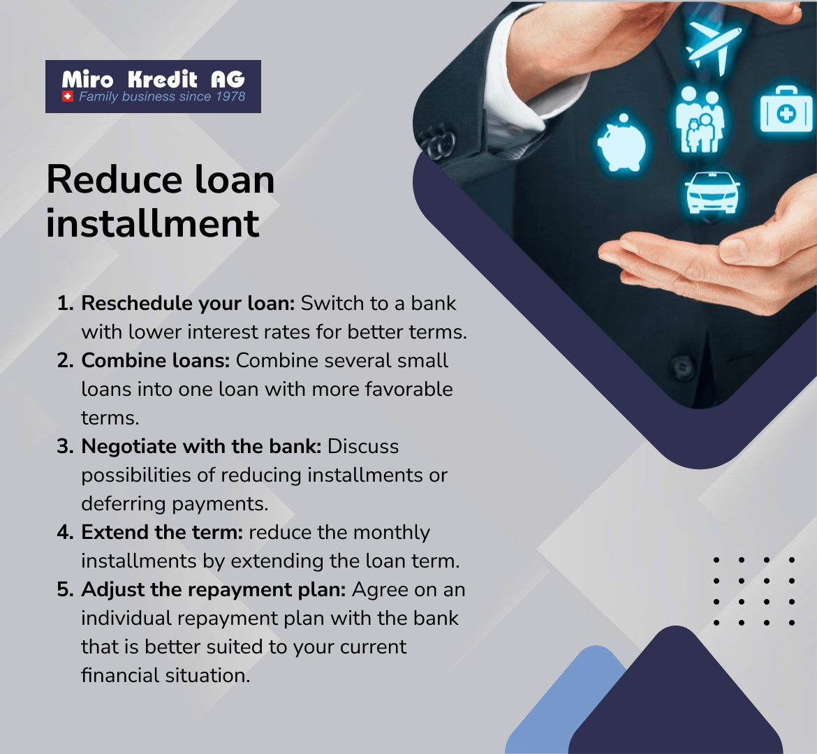 Reduce loan installment