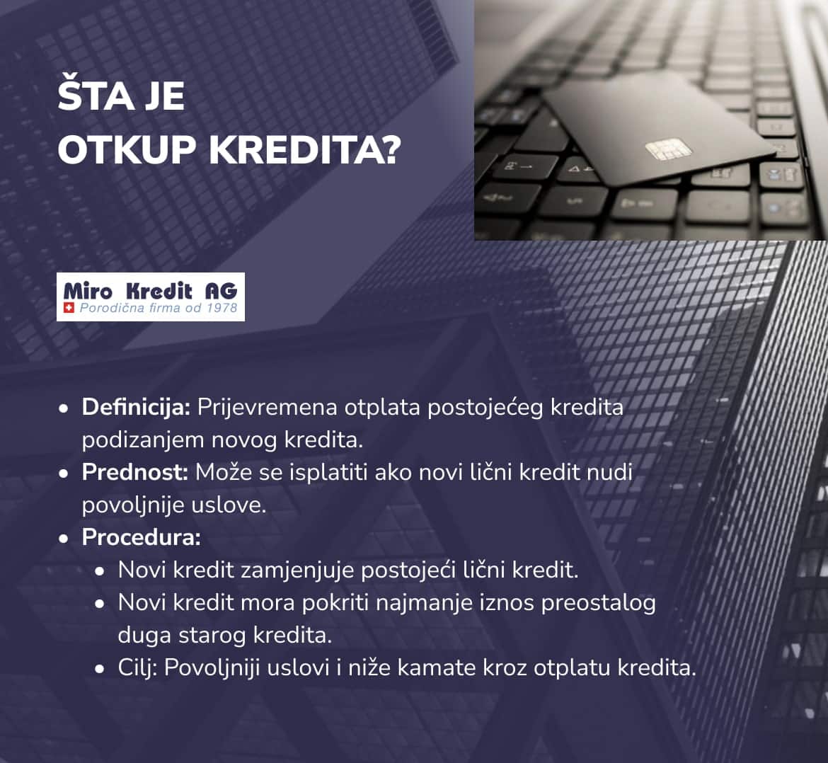ŠTA JE OTKUP KREDITA?