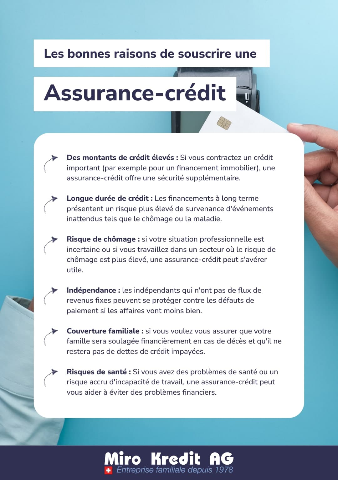 Les bonnes raisons de souscrire une Assurance-crédit