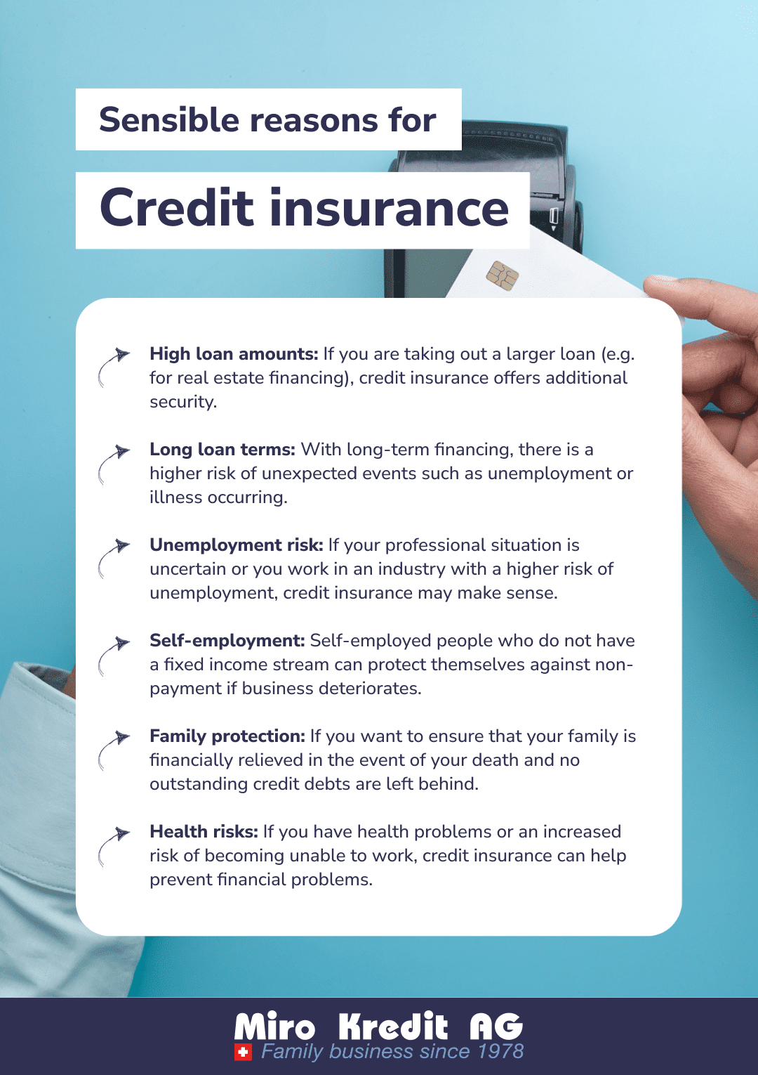 Sensible reasons for Credit insurance