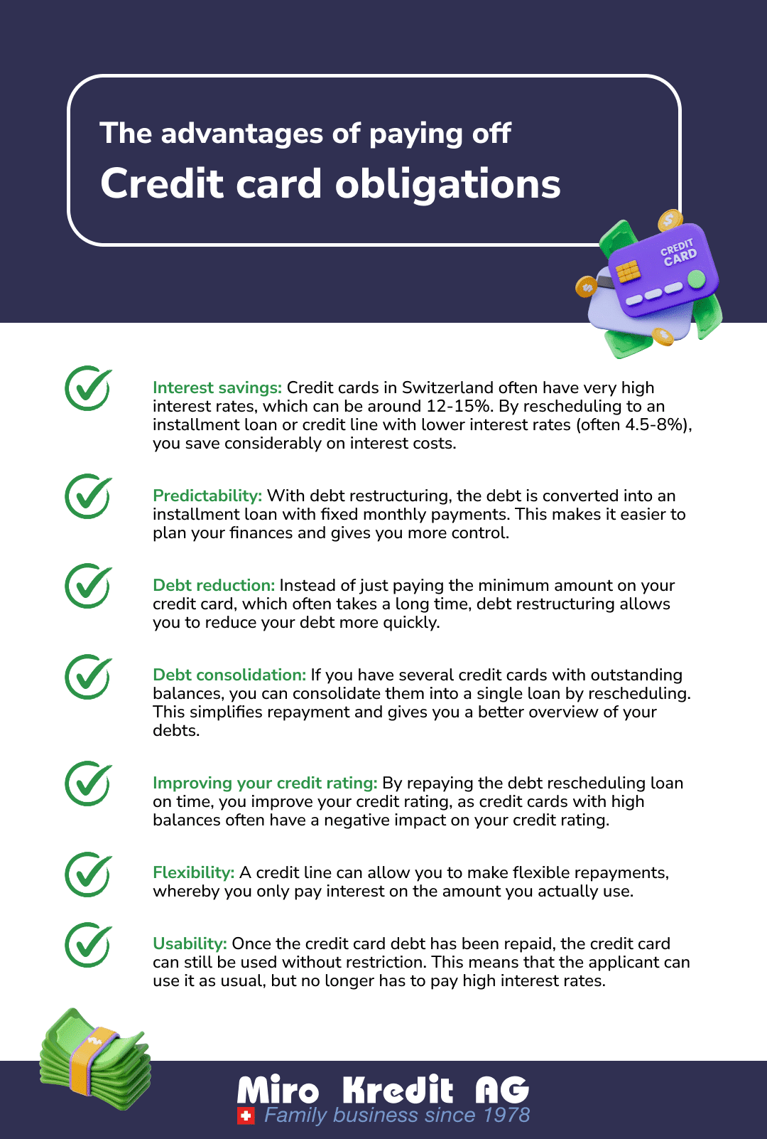 The advantages of paying off Credit card obligations